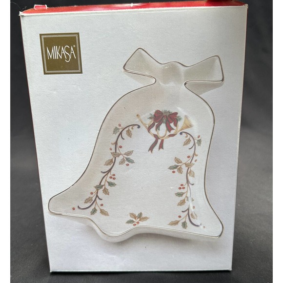 Mikasa Fine Porcelain Holiday Elegance Bell Candy Dish FK001-205 6E - Picture 2 of 11